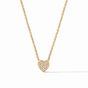 Julie Vos Heart Pavé Demi Necklace